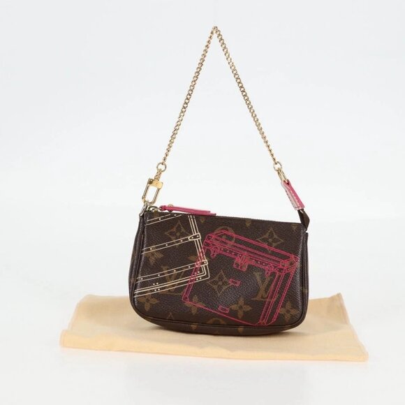 LOUIS VUITTON Christmas Only Mini Pochette Accessoires Pouch M58501 Auth 135900V - Picture 14 of 16